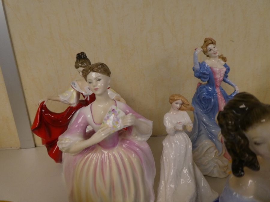 8 Royal Doulton figures of ladies to include Hannah and Elaine - Image 8 of 12