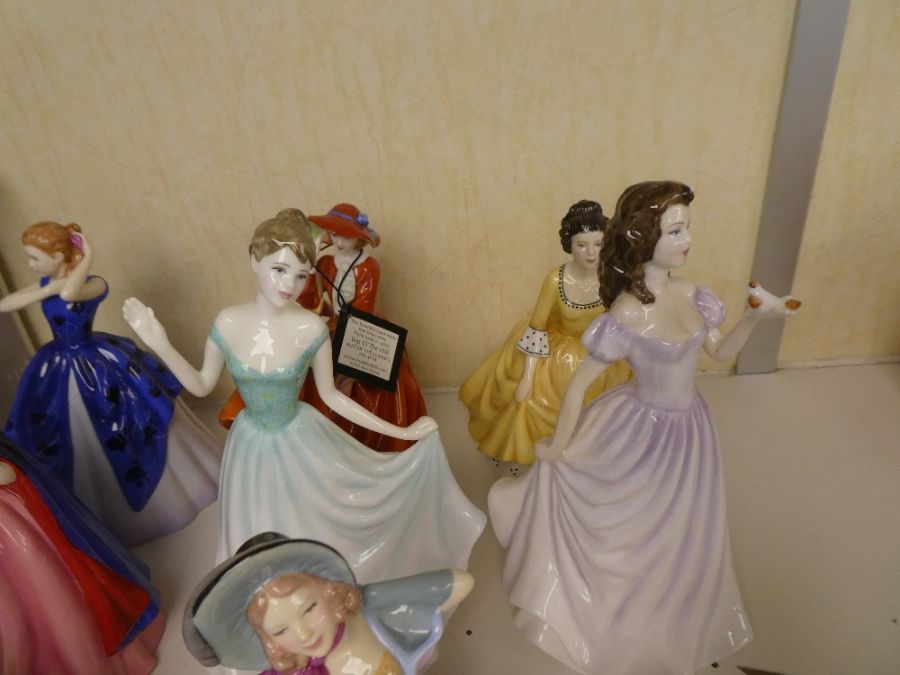 9 modern Royal Doulton figures of ladies - Image 15 of 15