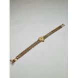 9ct yellow gold cased ladies 'Rotary' 'Gold' wristwatch on 9ct gold strap, marked 375, Birmingham ma