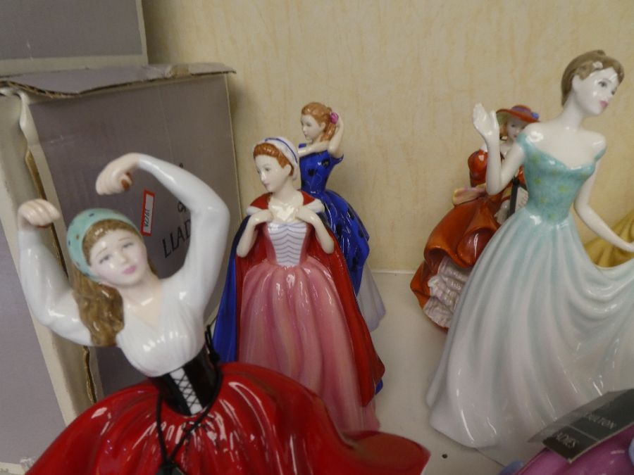 9 modern Royal Doulton figures of ladies - Image 4 of 15