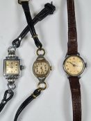 Three vintage cocktail watches to include Rotary, Smiths Empire and Bulova
