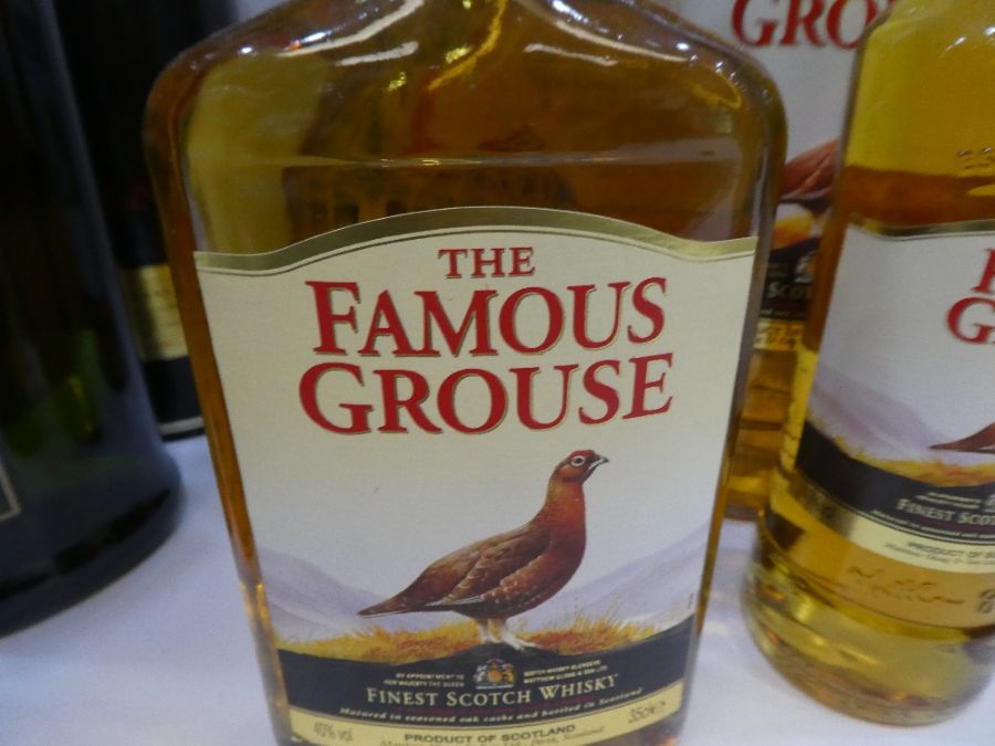 Four bottles of Famous Grouse Scotch Whiskey and 5 other bottles of alcohol - Image 5 of 8