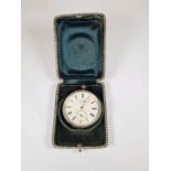 A James William Benson silver half hunter pocket watch AF, London 1816