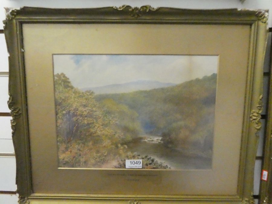 William Henry Dyer, 1890-1930 a set of 4 watercolours of Dartmoor scenes including Buckland Bridge a - Image 3 of 5