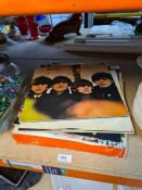 A selection of vinyl LPs including Beatles for Sale, Hard Days Night, With the Beatles, etc