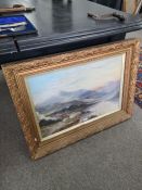 A Victorian painting of Scottish landscape signed Murray