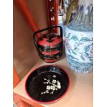 Selection of oriental items, figures and vases, etc
