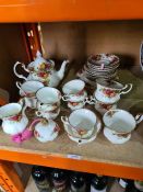 A small quantity of Royal Albert 'Old Country Roses' teaware