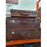 Leather suitcases and others (6)