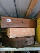 A sundry lot including cutlery boxes and silver