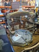 A Top Brass Classic Parrot cage by Judith Graham, probably 70s/80s of octaganol shape, 91.5cms