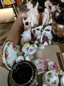 A Royal Doulton figure of Queen Victorian No. 3125, limited edition, and other china, etc