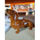 A large Beswick model of Dachshund dog