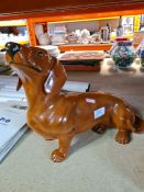 A large Beswick model of Dachshund dog