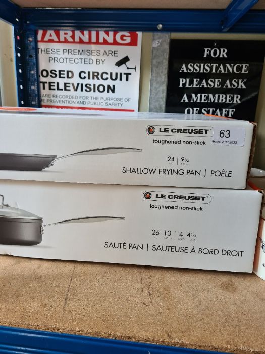 Two modern Le Creuset saucepans (boxed and unused) - Image 4 of 5