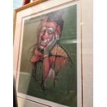 Leighton-Jones, a limited edition print of a Clown, 113-375 with Certificate and sundry including a