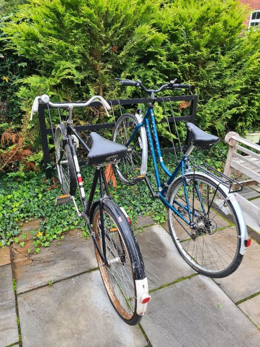A ladies Falcon Explorer 10 bicycle and one other gents bicycle