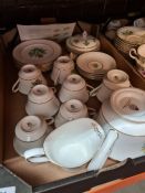 A collection of china to include Worcester L'Atelier Art edition and Royal Albert