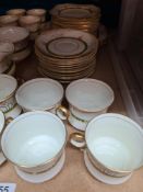 A quantity of Savoy china, cups, plates, etc decorated orange tree