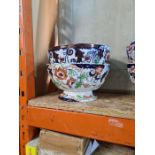 Six similar Victorian fruit bowls having floral decoration