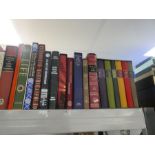 A shelf of Folio Society books including box sets (89)