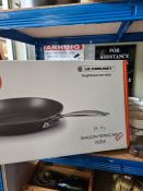 Two modern Le Creuset saucepans (boxed and unused)