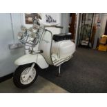 A Lambretta L.i 125, 1962. A fully restored example in very good condition, seen running complete wi