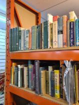 Two shelves of assorted books