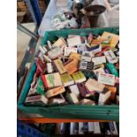 A box of various Matchboxes and corners