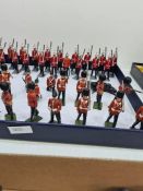 Vintage Britains, a quantity of Infantry soldiers to include guards (41 pieces)