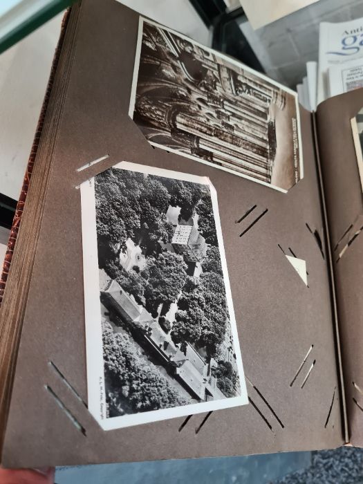 Two albums of old postcards, mainly of French Churches and interiors but also others, also two Frenc - Image 11 of 11