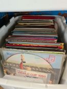 A large quantity of vinyl LPs records, mixed genres, 1950s to 1980s period