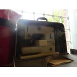 A Bernina 600 Free Arm Zig Zag vintage electric Sewing machine, in original case