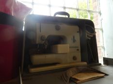 A Bernina 600 Free Arm Zig Zag vintage electric Sewing machine, in original case