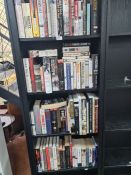 Four shelves of Military related books and similar