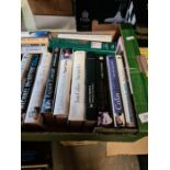 A selection of mostly hardback books on various subjects, including biographies