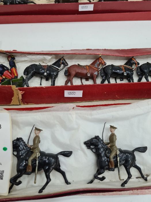 Vintage Britains 11th Hussars set No. 182 and Territorial Army Yeomanry set No. 159 - Image 5 of 8