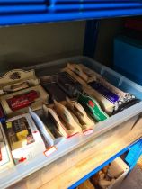 A box of die cast vehicles, mainly Days Gone By, Lledo, etc