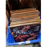 Two boxes of mixed vinyl LPs of various artists