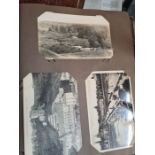 Two albums of old postcards, mainly of French Churches and interiors but also others, also two Frenc