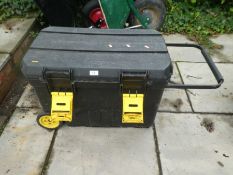 A Stanley large toolbox with contents
