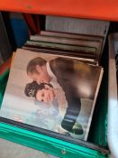 Four boxes of vinyl LP records, mainly 50's and 60's easy listening