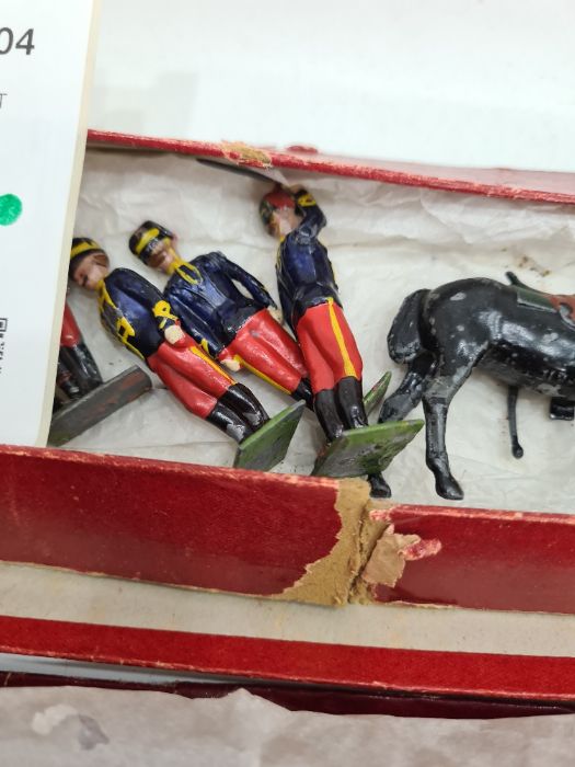 Vintage Britains 11th Hussars set No. 182 and Territorial Army Yeomanry set No. 159 - Image 7 of 8