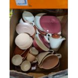 Several boxes of mixed china including Poole, etc