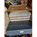 A small quantity of vinyl LP records, including many Beatles examples, 'Yes' albums and others