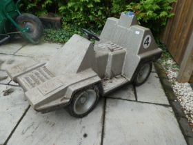 A lovely little original fairground static plastic car, possibly from a merry go round, circa 1970s