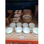 A quantity of Savoy china, cups, plates, etc decorated orange tree