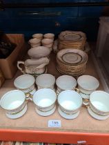 A quantity of Savoy china, cups, plates, etc decorated orange tree