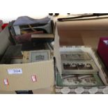 A small quantity of Stereoscopic cards GB and Worldwide and a small box of ephemera