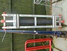 A universal tool stand and three long sash clamps